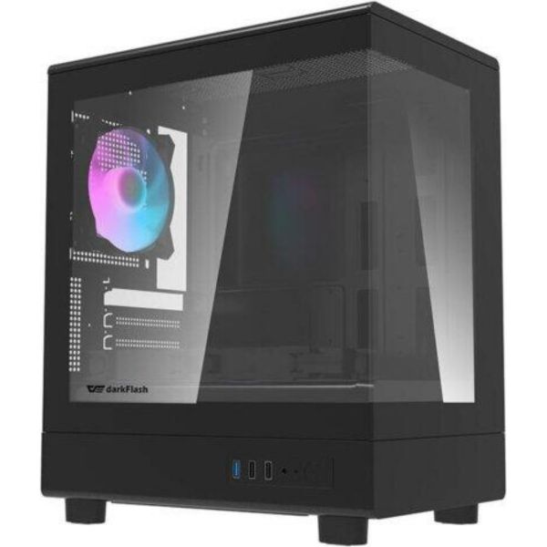 Darkflash DB330M számítógépház + 3 ventilátor (fekete) (DB330M BLACK +3F)